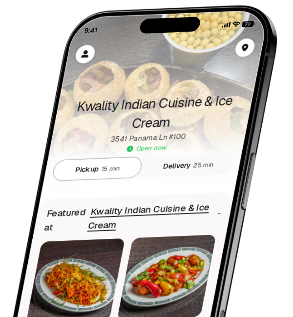 Kwality Indian Cuisine & Ice Cream app preview