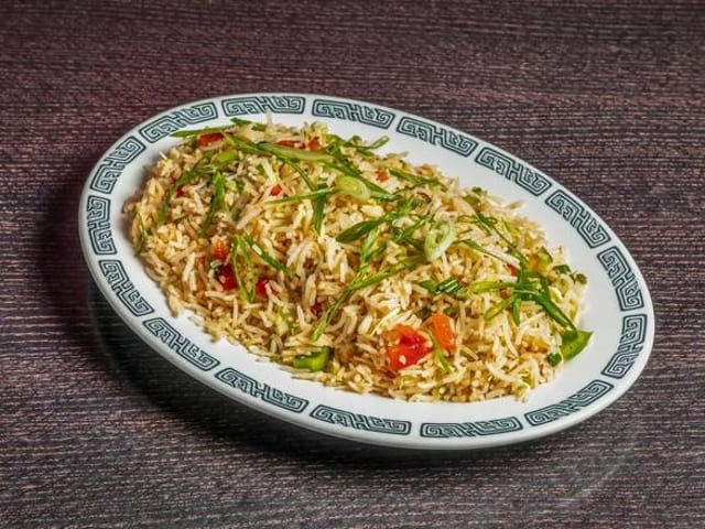 Veg Fried Rice Add Chicken.